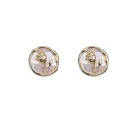 Minority design sense high-end light luxury rose earrings temperament socialite retro summer 2022 products