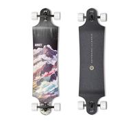 MINORITY Downhill Maple Longboard | 40-inch Drop Trough Deck | Made for Cruising Urban Commuting Ride (Coastal)