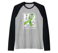 Minority Mental Health Awareness Month Hope Lime Ribbon Raglan Baseball Tee