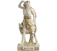MINOS Greek/Roman Goddess Artemis/Diana Hunter with Bow and Deer (Resin Miniature 8.7 cm/3.4 Inches)