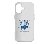 Minot North Dakota 1886 Bison Distressed Design Souvenir Case for iPhone 17