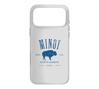 Minot North Dakota 1886 Bison Distressed Design Souvenir Case for iPhone 17 Pro Max