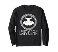 Minotaur - Funny Greek Mythology - I Survived The Labyrinth Long Sleeve T-Shirt