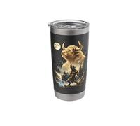 Minotaur Howling at the Moon Meme Stainless Steel Insulated Tumbler