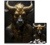 Minotaur Incredible Puzzle 1000 Pieces Jigsaw Wooden Jigsaw Puzzles Interactive Family Game Ideal Family Activity Game 1000 PCS(75x50cm)