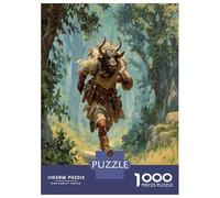 Minotaur Jigsaw Puzzles for Adults Gifts 1000 Piece Family Challenging Toys Home Decors Forest Wanderer Jigsaw Puzzle for Adults And Kids 52x38cm/1000pcs