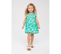Minoti Baby Button-Up Daisy Dress In Green Green