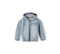 Minoti Boys Denim Jacket With Hood Zip Fastening Light Blue in LightBlue - Size 7-8Y