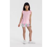 Minoti Cotton Shorts With Striped Print And Bow Waist Multi