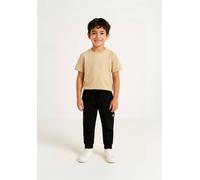 Minoti Cotton Two-Piece Set With Printed T-Shirt And Jogger Pants In Black Black