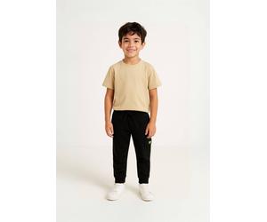 Minoti Cotton Two-Piece Set With Printed T-Shirt And Jogger Pants In Black Black