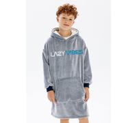 Minoti Cuddle Fleece Hooded Blanket In Dark Blue Dark Blue