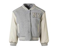Minoti Girls New York Contrast Appliqué Patch Varsity Jacket GT53818