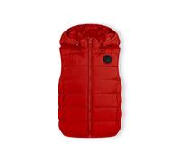 Minoti Kids Padded Gilet Sleeveless Jacket Outerwear Top Detachable Hood Red