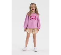 Minoti Long Sleeve Sweatshirt With Front Print In Lilac Lilac
