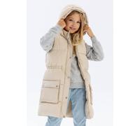 Minoti Longer Length Gilet In Off White Off White