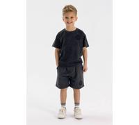 Minoti Two-Piece Set With Printed T-Shirt And Shorts In Grey Grey 5-6 Years
