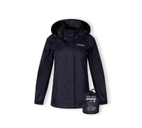 Minoti Womens Packaway Waterproof Jacket Outerwear With Zipped Pockets Navy Long