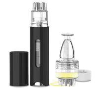 Minoxidil Applicator Comb,2Pcs Scalp Applicator Comb Set,Minoxidil Serum Liquid Massager To Promote Hair Growth,Roller Ball Scalp Massage Comb（Black）