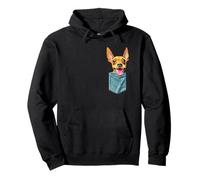 Minpin in pocket miniature pinscher min pin puppy dog mom da Pullover Hoodie