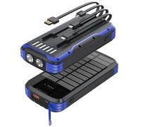 MINRISE Solar Power Bank 40000mAh, Portable Charger PD 20W Fast Charging
