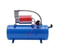 MINRS Quiet Compressor Air Compressor 10 Bar 6L Boiler 12V with 3.8m Hose 8 Bar Cut Automatic Open at 6 Bar