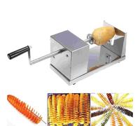 MINRS Spiral Potato Cutter Stainless Steel Spiral Potato Cutter Potato Twister with Non-Slip Handle Non-Slip Feet for Fruit, Potatoes, Tornado Chips, Cucumbers or Carrots
