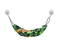 MinrzPet Gecko Tank Accessories, Reptile Hammock with Elastic Rope and Suction Cups, Terrarium Accessories for Crested Gecko, Leopard Gecko, Little Snake