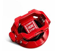 Minsezhi Car Engine Start Button Cover,Car Ignition Button Cover,Metal Start Stop Engine Button Cover,Start Button Cover Protector for Most Cars Motorcycle,Cool Interior Accessories.(Red)