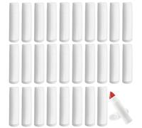 Minsily Pack of 100 5 ml Empty Plastic Lipstick Tubes Empty Reusable Empty Lip Balm Container with Cap for DIY Homemade Lip Balm (White)
