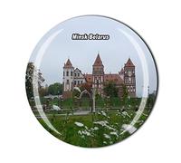 Minsk Belarus Fridge Magnet Crystal Tourist Souvenir Gift Collection Refrigerator Magnetic Sticker
