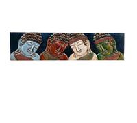 Minster 100Cm Hand Carved Wall Plaque - Wood - L2 X W100 X H18 Cm