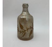 Minster 11 Inch Decorative Vase - Antique Silver Glass - L17 X W18 X H28 Cm