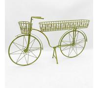 Minster 138Cm Bicycle Planter - Metal - L33 X W138 X H80 Cm - Leaf Green