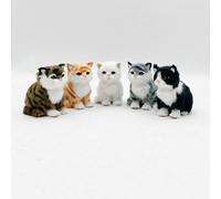 Minster 14Cm Standing Cats-6 Asst Colour - Fabric - L10 X W10 X H24 Cm