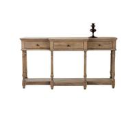 Minster 160Cm Wooden 3 Drawer Console Table - L80 X W45 X H160 Cm