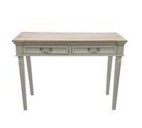 Minster 2 Drawers Hall Table - Wood - L40 X W90 X H78 Cm - Light Grey/brown