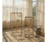 Minster 75/64Cm Metal Tables (Set Of 2) - L33 X W33 X H75 Cm