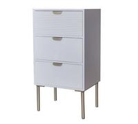 Minster Chest of Drawer - Wood - L30 x W40 x H75 cm - White | Size: 1 Pack Minster White 1 Pack