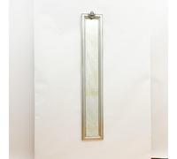 Minster Decorative Rectangular Wall Mirror - L3 X W13 X H109 Cm - Silver