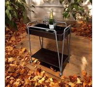 Minster Drinks Kitchen Trolley - Metal - L35 x W63 x H75 cm in Brown | Size: 1 Pack Minster Brown 1 Pack