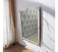 Minster Framed Wall Mirror - L8 X W92 X H122 Cm - White
