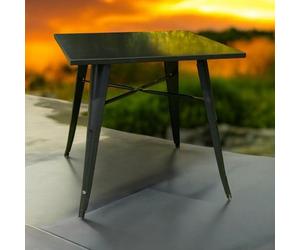 Minster Garden Bar Table - Metal - L80 X W50 X H76 Cm - Black