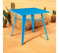 Minster Garden Bar Table - Metal - L80 X W80 X H76 Cm - Blue
