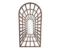 Minster Garden Decorative Wall Framed Mirror - Metal - L2 X W60 X H120 Cm
