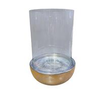Minster Hurricane Candle Holder - Nickel Plated - L25 X W25 X H32 Cm