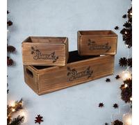 Minster "merry Christmas" - Wooden Boxes (Set Of 3)