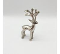 Minster Nickel Plated Reindeer - L3 x W6 x H10 cm in Silver | Size: 1 Pack Minster Silver 1 Pack