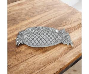 Minster Pineapple Serving Tray - Nickel Plated - L18 X W33 X H2 Cm