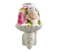 Minster Pink Floral Nightlight - L8 X W8 X H13 Cm
